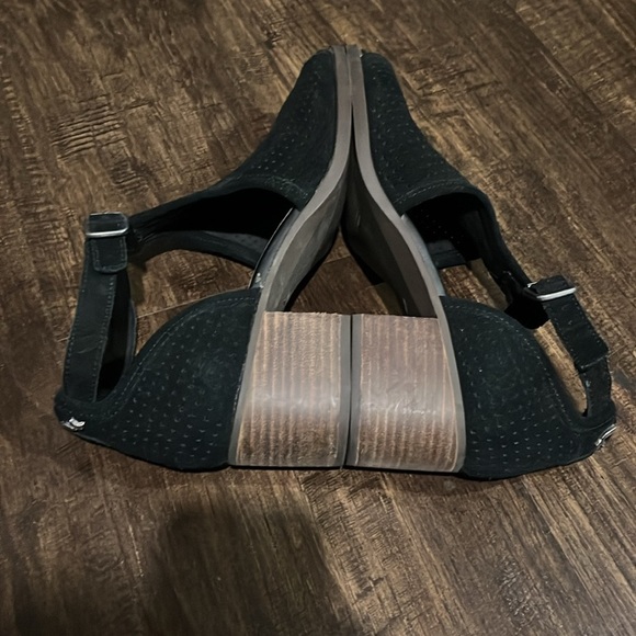 Koolaburra Ugg Ankle Strap Heel Black Size 9 - Picture 4 of 13